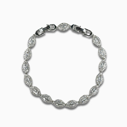 Eye Crystal Bracelet (Silver)