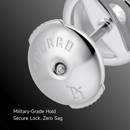 Moissanite S925 Halo Round Cut Stud Earring